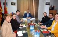 Заменик амбасадорот на Швајцарија Н. Е. Стефан Томаџан и претставници од Програмата за развој на Обединетите нации (УНДП) во работна посета на Пехчево